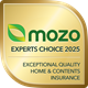 Mozo Award Winner for Exceptional Quality Home & Contents Insurance with Building and Contents Plus Insurance in 2025.