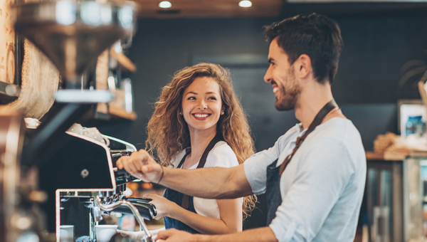 Smiling baristas