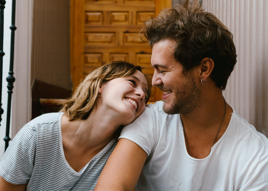 Happy couple smiling