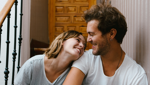 Happy couple smiling