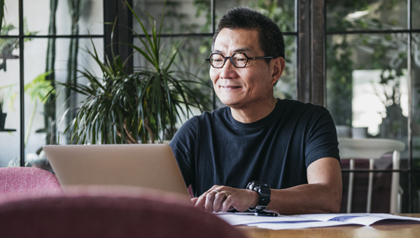man on laptop